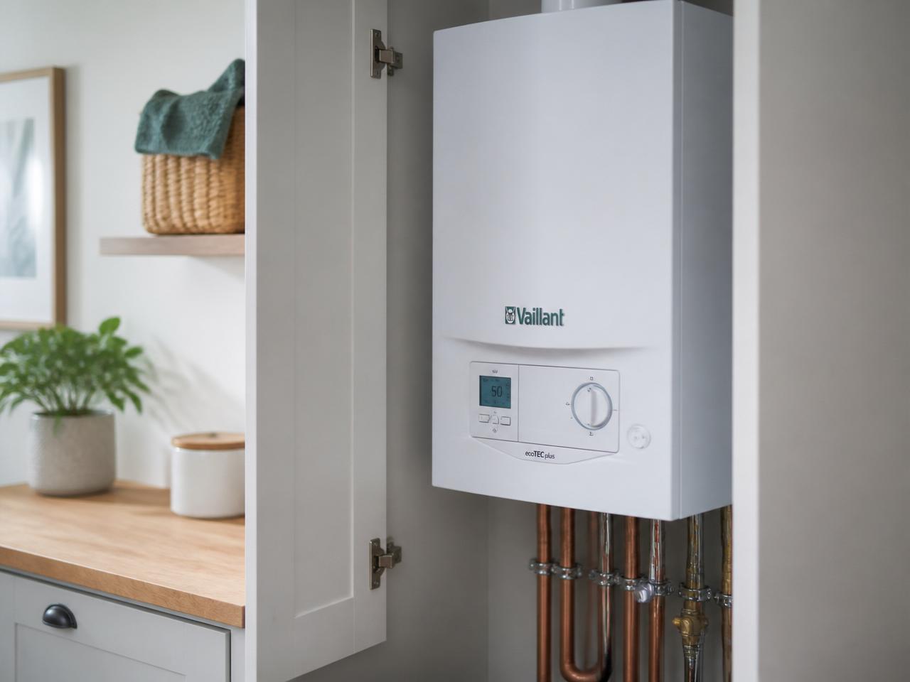 Modern A-rated condensing gas combi boiler installed by a Brighton heating engineer